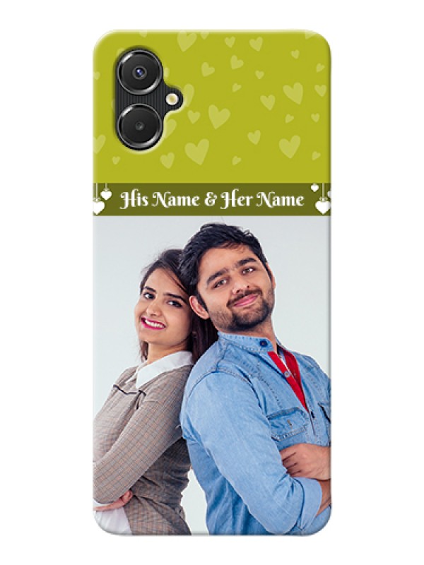 Custom Galaxy A06 Custom Hard Phone Case - You & Me Heart Design