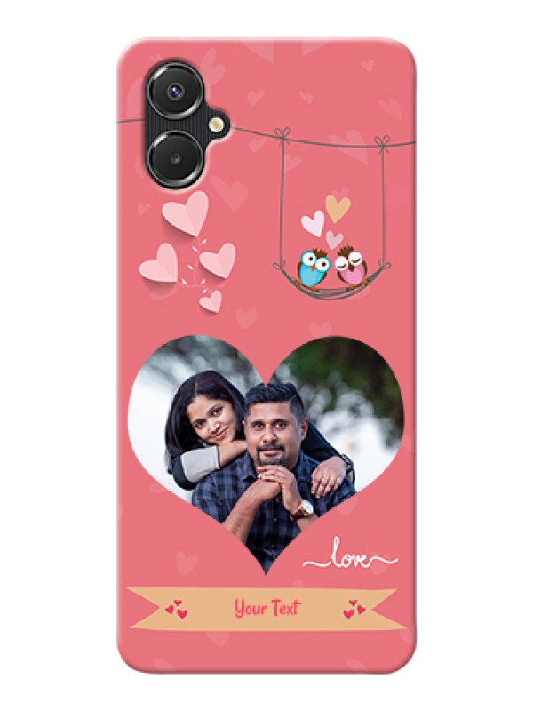 Custom Galaxy A06 Custom Hard Phone Case - Peach Color Love Design