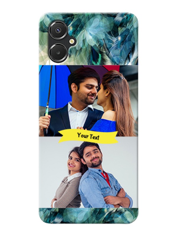 Custom Galaxy A06 Custom Hard Phone Case - Image With Boho Peacock Feather Design