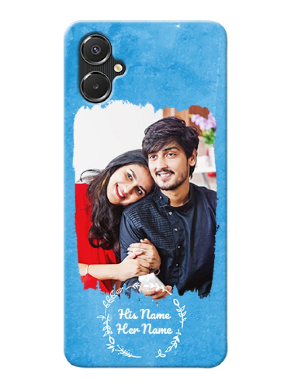 Custom Galaxy A06 Custom Hard Phone Case - Blue Color Vintage Design