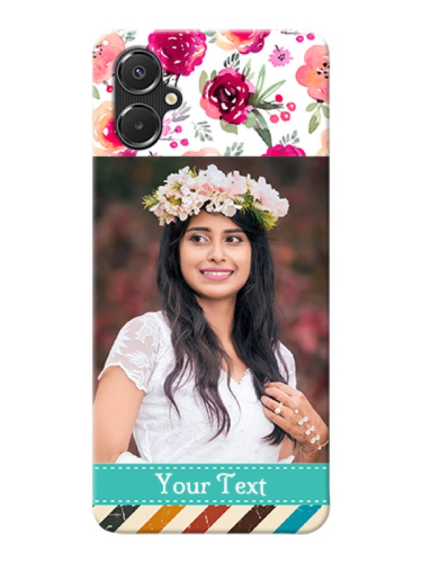 Custom Galaxy A06 Custom Hard Phone Case - Water Colors Floral Design