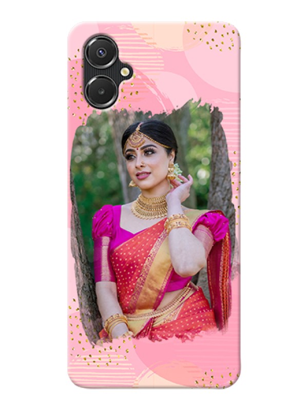 Custom Galaxy A06 Custom Hard Phone Case - Gold Glitter Splash Design