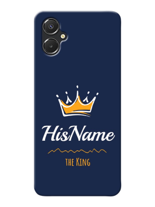 Custom Galaxy A06 Custom Hard Phone Case - King With Name Design