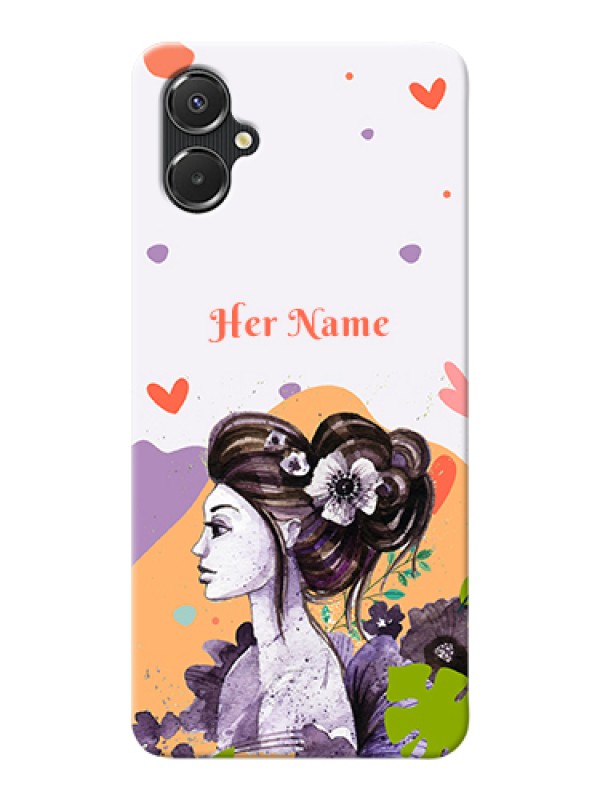 Custom Galaxy A06 Custom Hard Phone Case - Woman And Nature Design