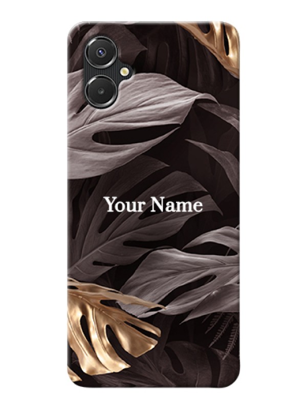 Custom Galaxy A06 Custom Hard Phone Case - Wild Leaves Digital Paint Design