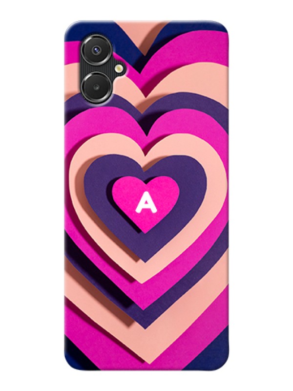 Custom Galaxy A06 Custom Hard Phone Case - Cute Heart Pattern Design