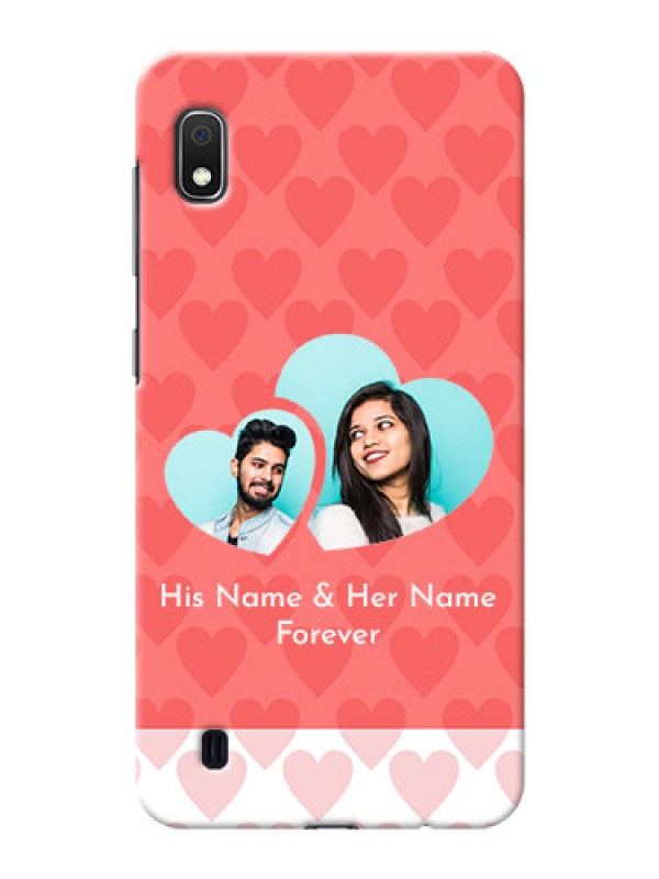 Custom Galaxy A10 personalized phone covers: Couple Pic Upload Design
