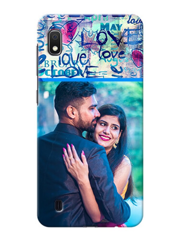 Custom Galaxy A10 Mobile Covers Online: Colorful Love Design
