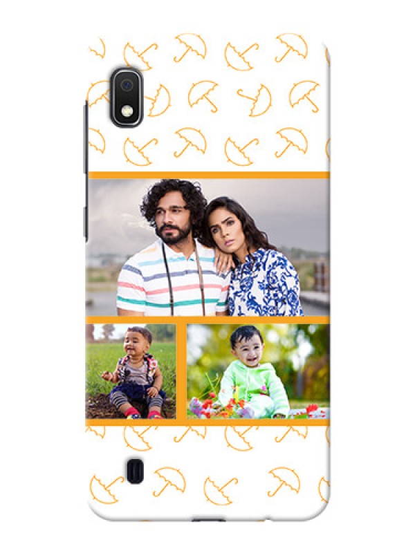 Custom Galaxy A10 Personalised Phone Cases: Yellow Pattern Design