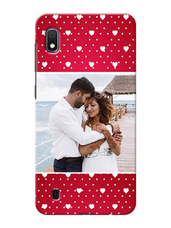 Custom Galaxy A10 custom back covers: Hearts Mobile Case Design