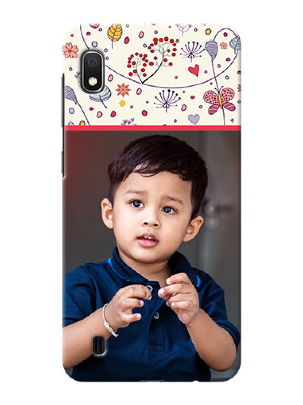 Custom Galaxy A10 phone back covers: Premium Floral Design