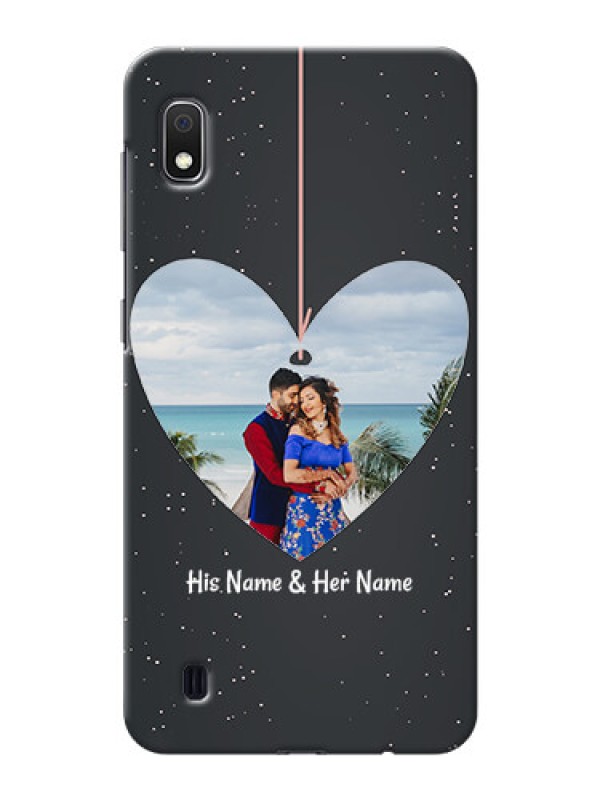 Custom Galaxy A10 custom phone cases: Hanging Heart Design