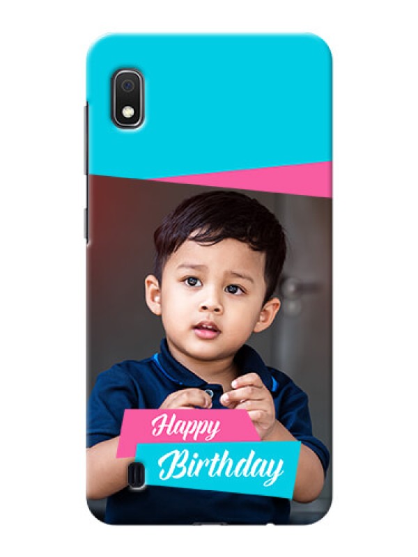Custom Galaxy A10 Mobile Covers: Image Holder with 2 Color Design