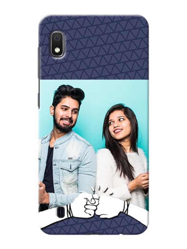 Custom Galaxy A10 Mobile Covers Online with Best Friends Design  