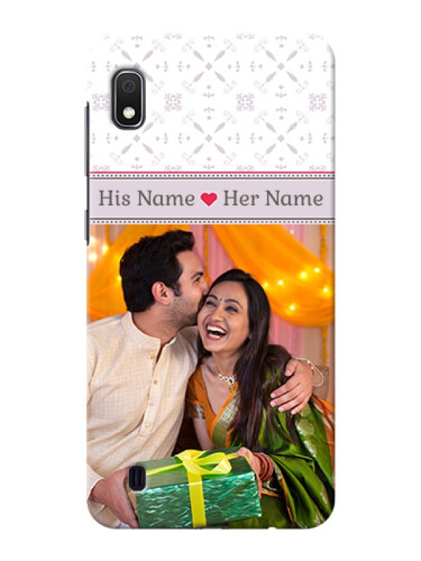 Custom Galaxy A10 Phone Cases with Photo and Ethnic Design