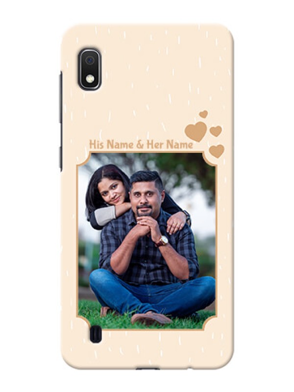 Custom Galaxy A10 mobile phone cases with confetti love design 