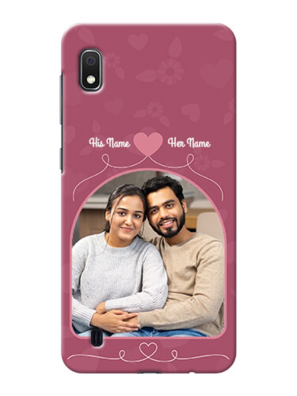 Custom Galaxy A10 mobile phone covers: Love Floral Design