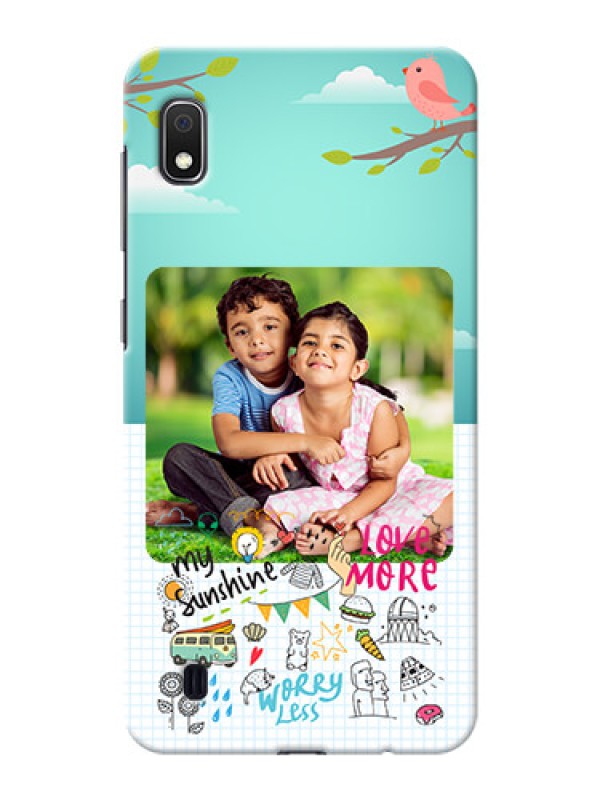 Custom Galaxy A10 phone cases online: Doodle love Design