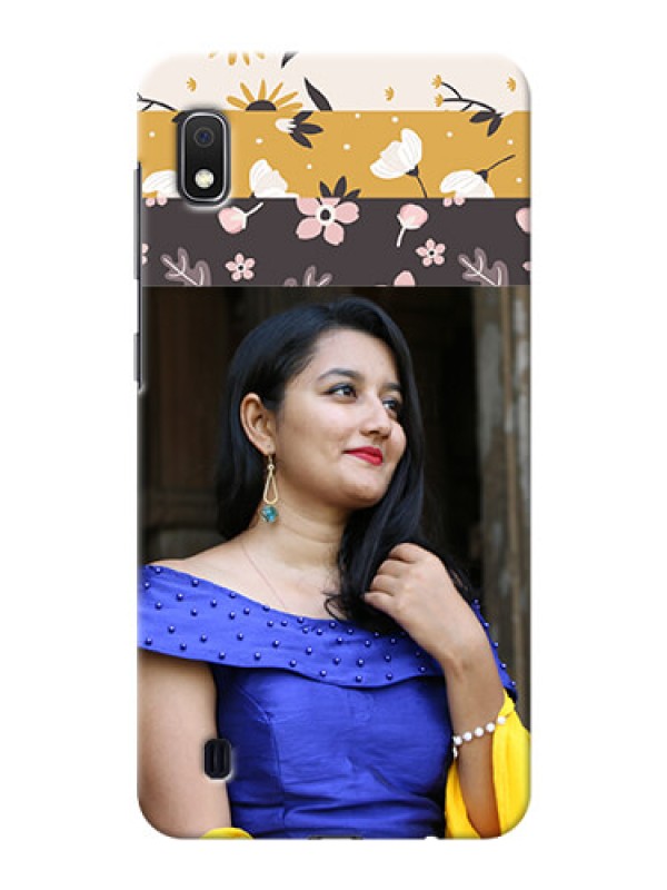 Custom Galaxy A10 mobile cases online: Stylish Floral Design
