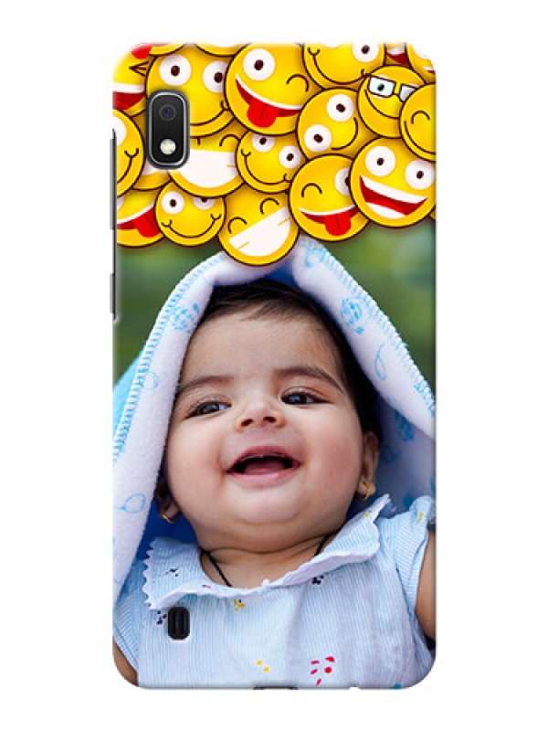 Custom Galaxy A10 Custom Phone Cases with Smiley Emoji Design