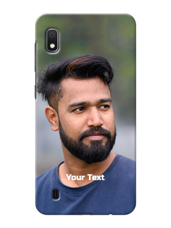 Custom Galaxy A10 Mobile Cover: Photo with Text