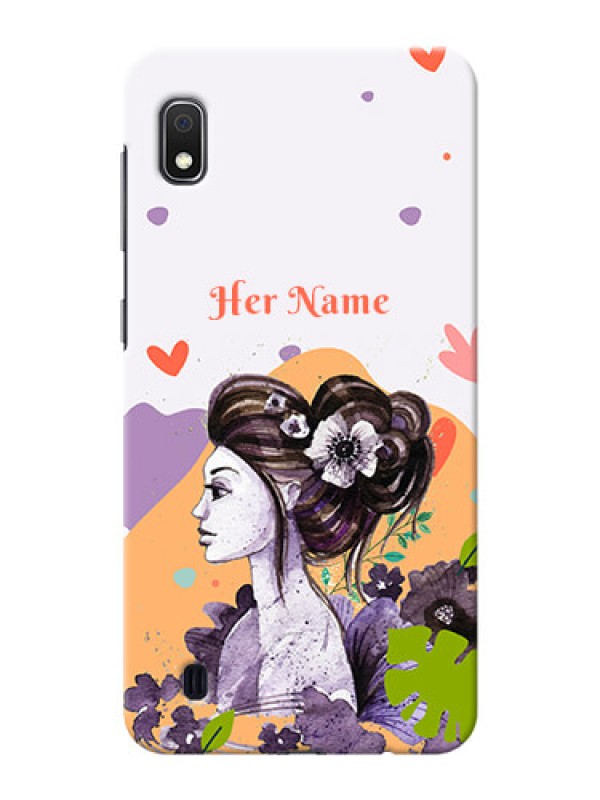 Custom Galaxy A10 Custom Mobile Case with Woman And Nature Design