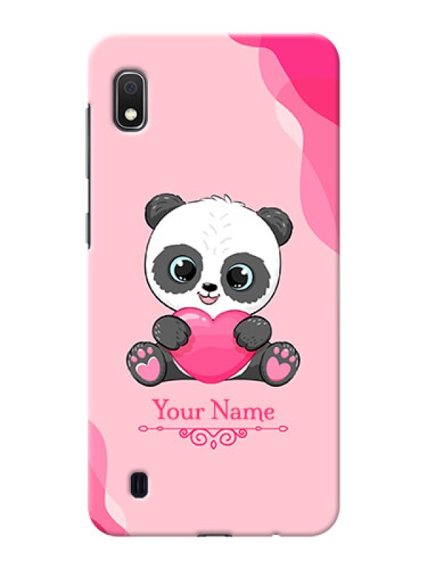 Custom Galaxy A10 Mobile Back Covers: Cute Panda Design