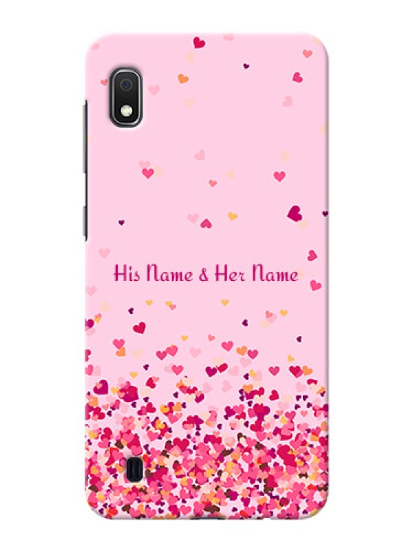 Custom Galaxy A10 Phone Back Covers: Floating Hearts Design