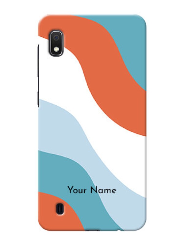 Custom Galaxy A10 Mobile Back Covers: coloured Waves Design