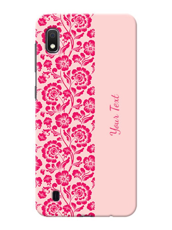 Custom Galaxy A10 Phone Back Covers: Attractive Floral Pattern Design