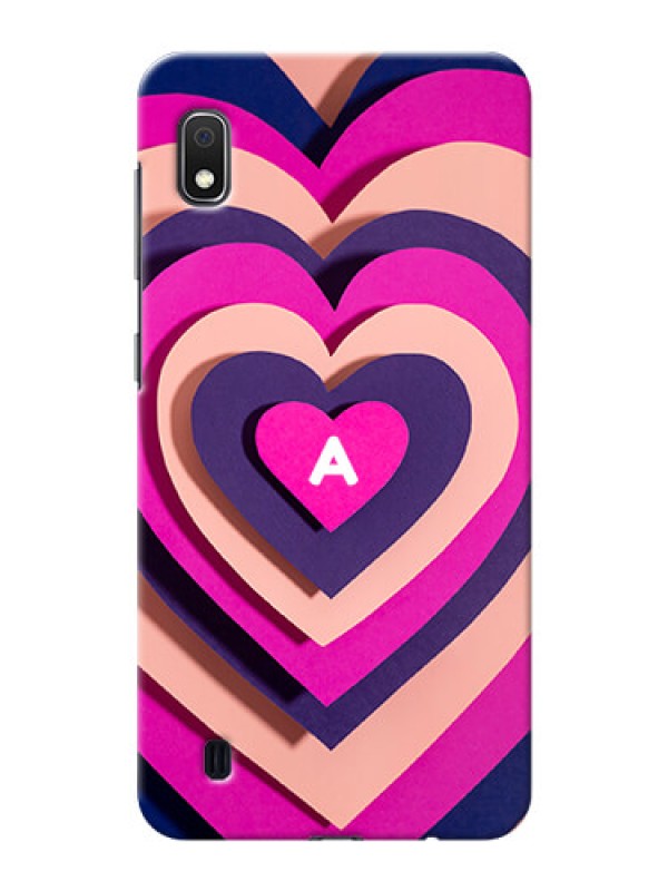 Custom Galaxy A10 Custom Mobile Case with Cute Heart Pattern Design