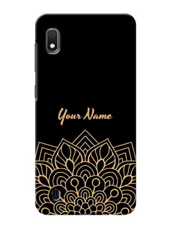 Custom Galaxy A10 Back Covers: Golden mandala Design