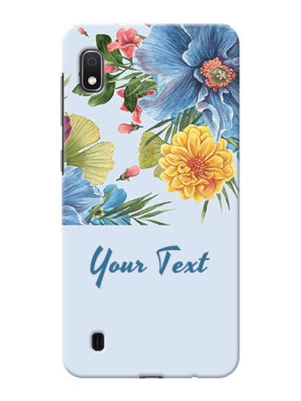 Custom Galaxy A10 Custom Phone Cases: Stunning Watercolored Flowers Painting Design