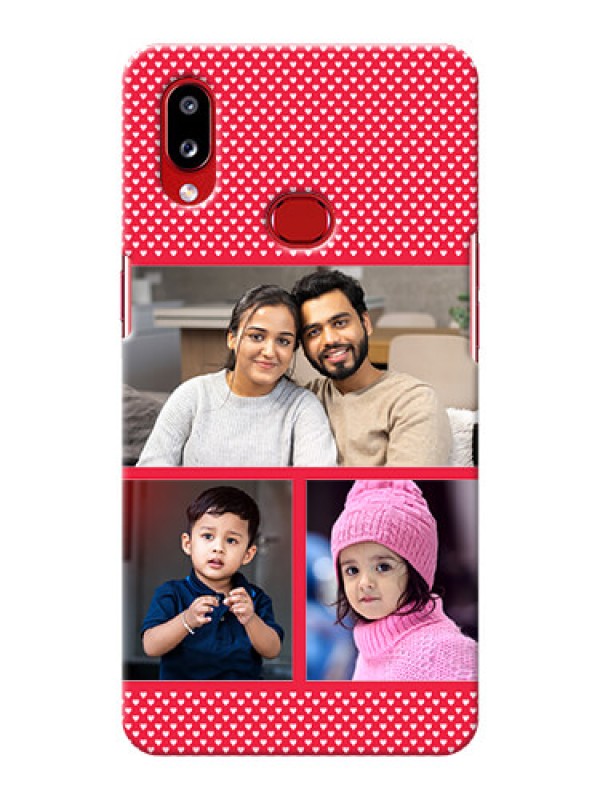 Custom Galaxy A10s mobile back covers online: Bulk Pic Upload Design