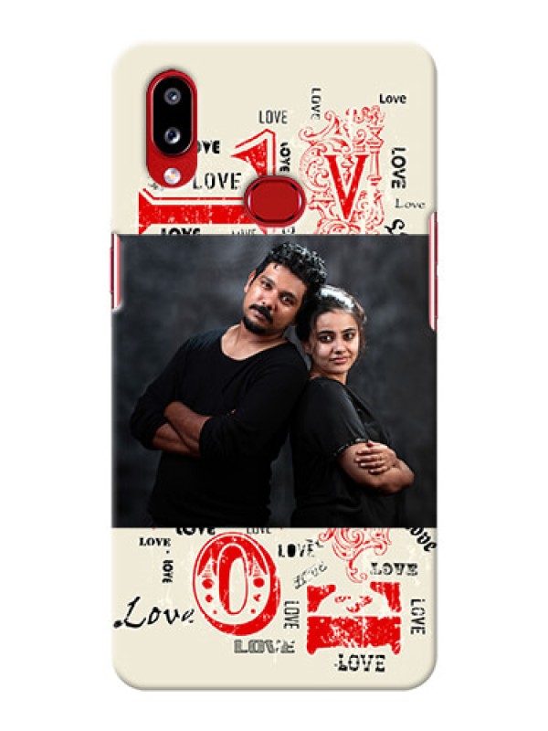 Custom Galaxy A10s mobile cases online: Trendy Love Design Case