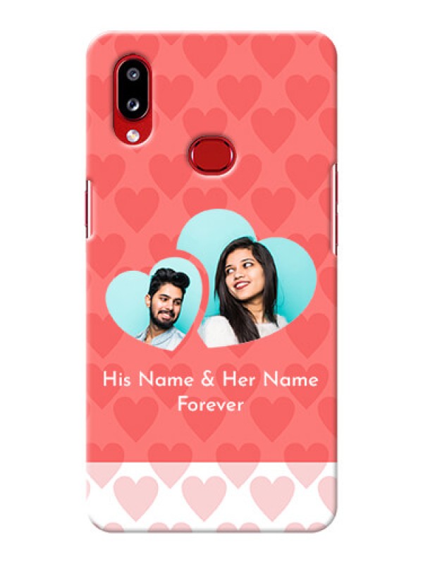 Custom Galaxy A10s personalized phone covers: Couple Pic Upload Design