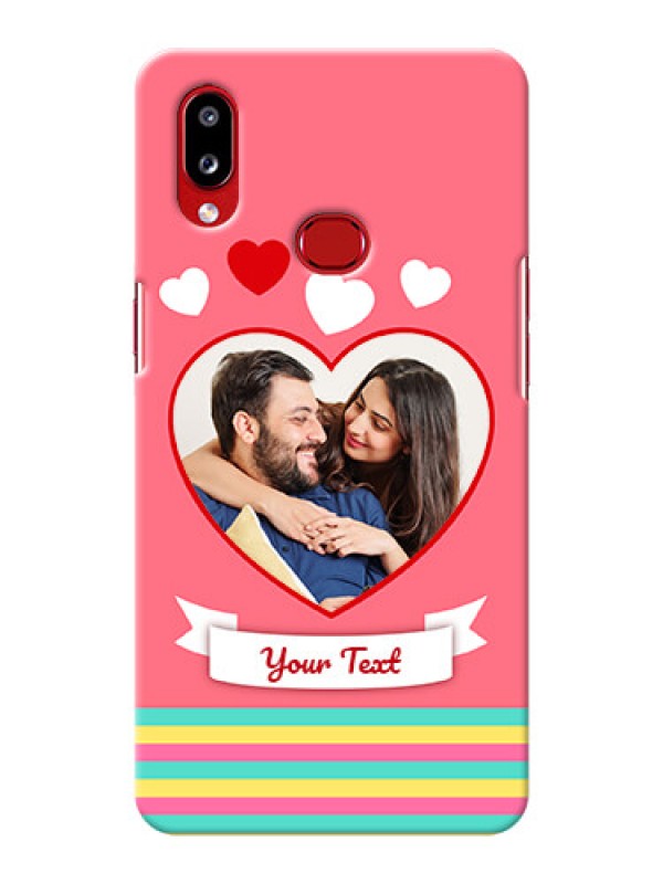 Custom Galaxy A10s Personalised mobile covers: Love Doodle Design