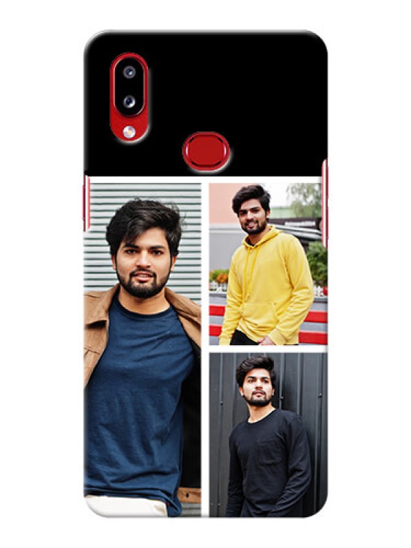 Custom Galaxy A10s Custom Mobile Cover: Upload Multiple Picture Design