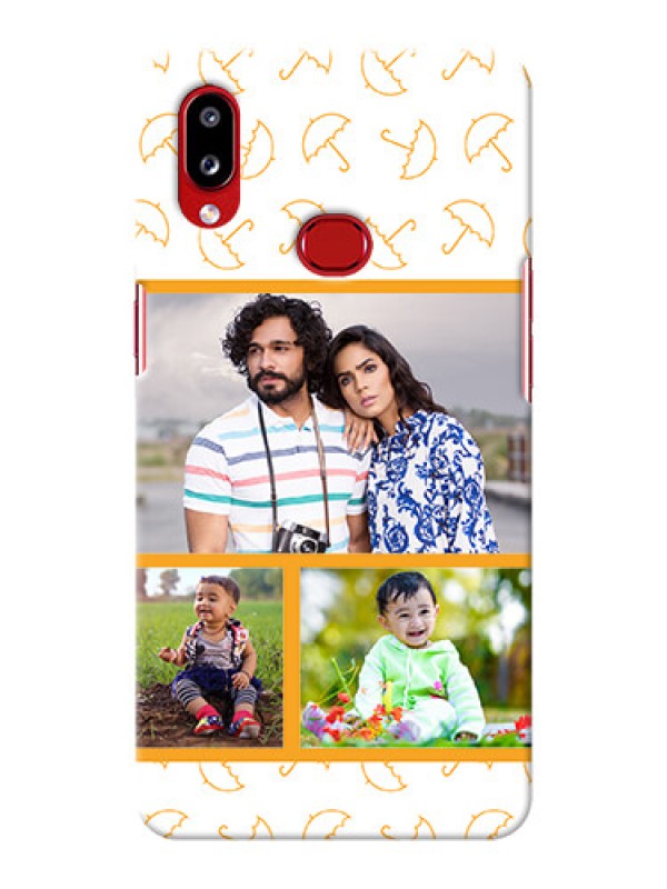 Custom Galaxy A10s Personalised Phone Cases: Yellow Pattern Design