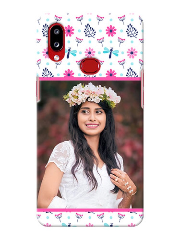 Custom Galaxy A10s Mobile Covers: Colorful Flower Design