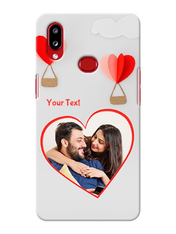 Custom Galaxy A10s Phone Covers: Parachute Love Design