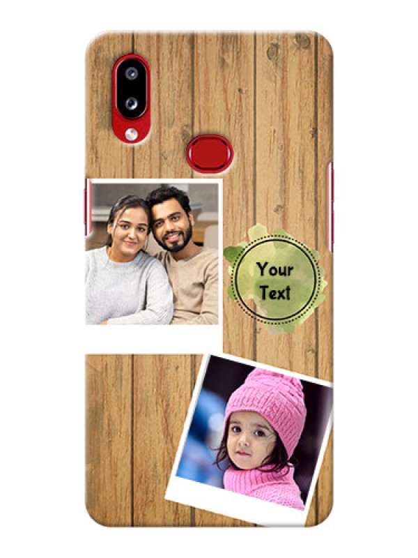 Custom Galaxy A10s Custom Mobile Phone Covers: Wooden Texture Design