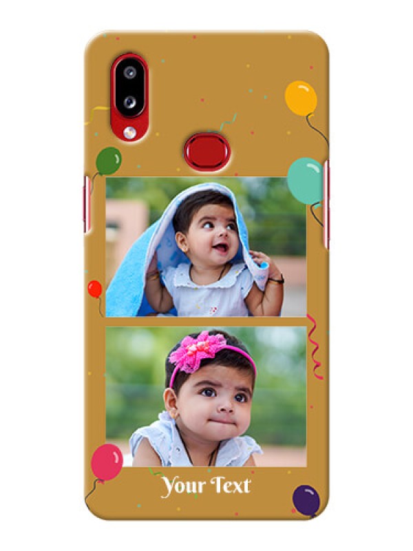 Custom Galaxy A10s Phone Covers: Image Holder with Birthday Celebrations Design