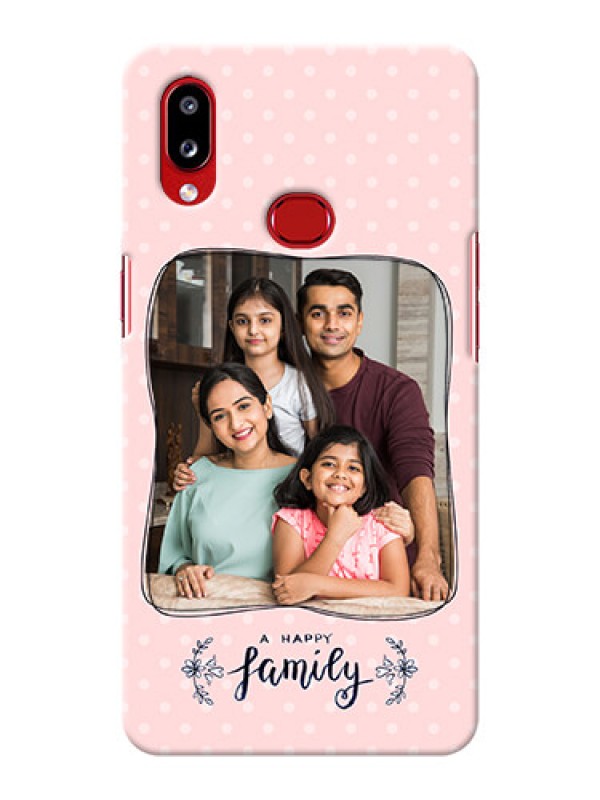 Custom Galaxy A10s Personalized Phone Cases: Family with Dots Design