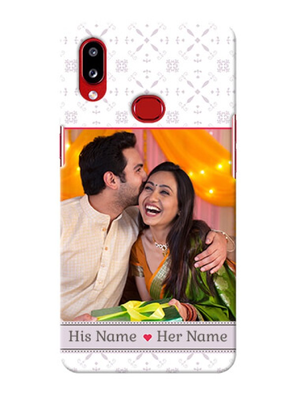 Custom Galaxy A10s Phone Cases with Photo and Ethnic Design