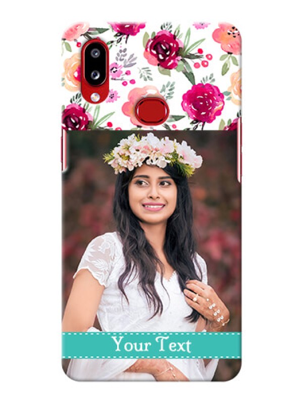 Custom Galaxy A10s Personalized Mobile Cases: Watercolor Floral Design