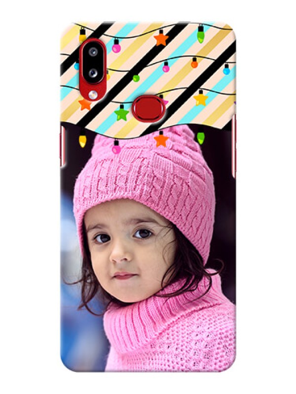 Custom Galaxy A10s Personalized Mobile Covers: Lights Hanging Design