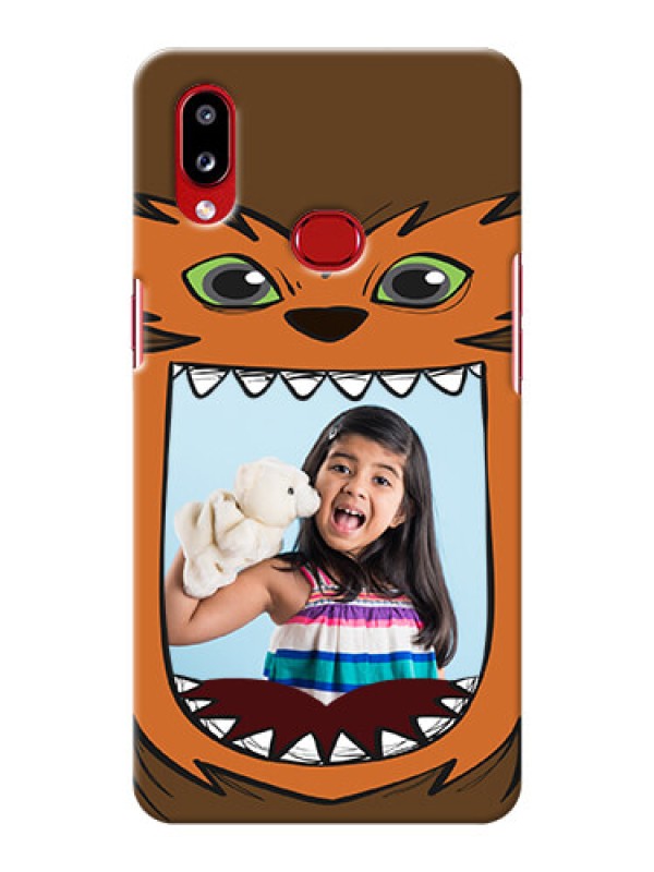 Custom Galaxy A10s Phone Covers: Owl Monster Back Case Design