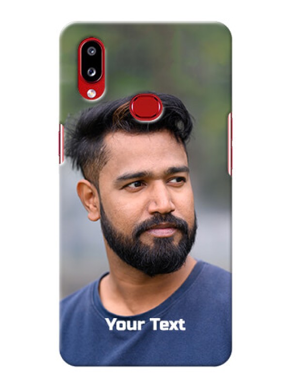 Custom Galaxy A10S Mobile Cover: Photo with Text