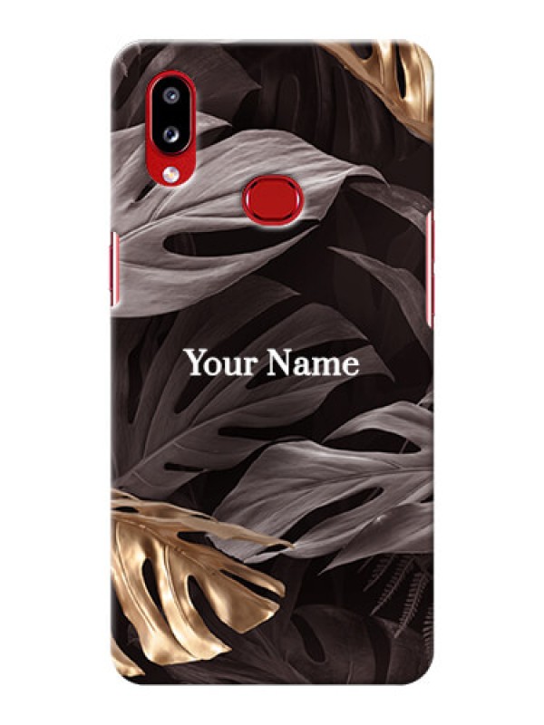 Custom Galaxy A10S Mobile Back Covers: Wild Leaves digital paint Design